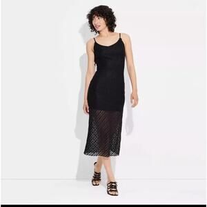 Wild Fable Bow Lace Midi Dress - Women's S NWT